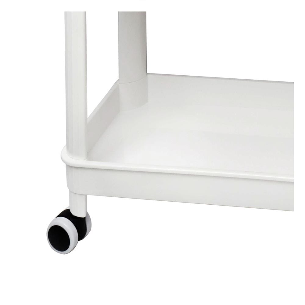 ชั้นพลาสติก 3 ชั้นพร้อมล้อ STACKO GENIE 45x23.5x66.5 ซม. สีขาว