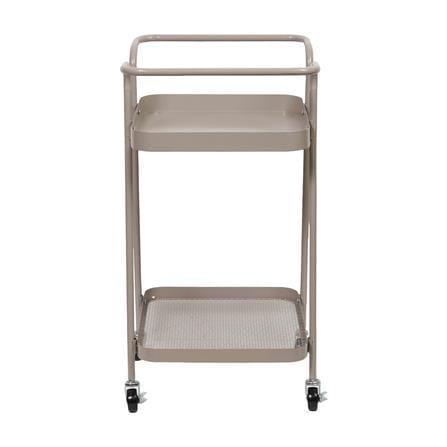 ชั้นวางของ 2 ชั้น มีล้อ STACKO LAMI 40x45x75 ซม. สีวอร์มเกรย์_1