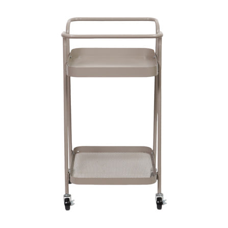ชั้นวางของ 2 ชั้น มีล้อ STACKO LAMI 40x45x75 ซม. สีวอร์มเกรย์_2