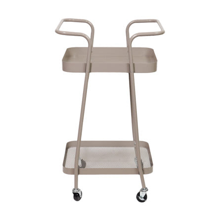 ชั้นวางของ 2 ชั้น มีล้อ STACKO LAMI 40x45x75 ซม. สีวอร์มเกรย์_3