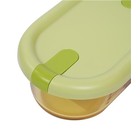 กล่องอาหารแก้ว KECH HOPE 2SLOT 0.7 ลิตร สีเขียว_3