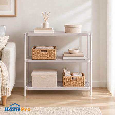 ชั้นวางของ 3 ชั้น STACKO LAMI 40x73.2x80 ซม. สีวอร์มเกรย์_0