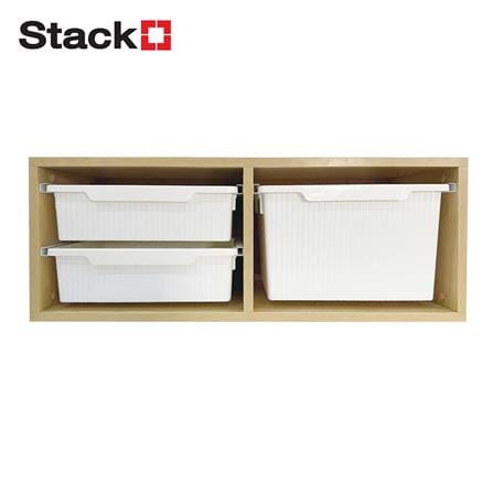 ชั้นติดผนัง 3 ลิ้นชัก STACKO MORU 80.7x29.3x31ซม. สีไลท์โอ๊ค_0
