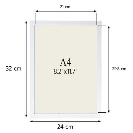 กรอบรูป SNAZZ INC MDF 8.5x11.5 นิ้ว (A4) สีขาว_6