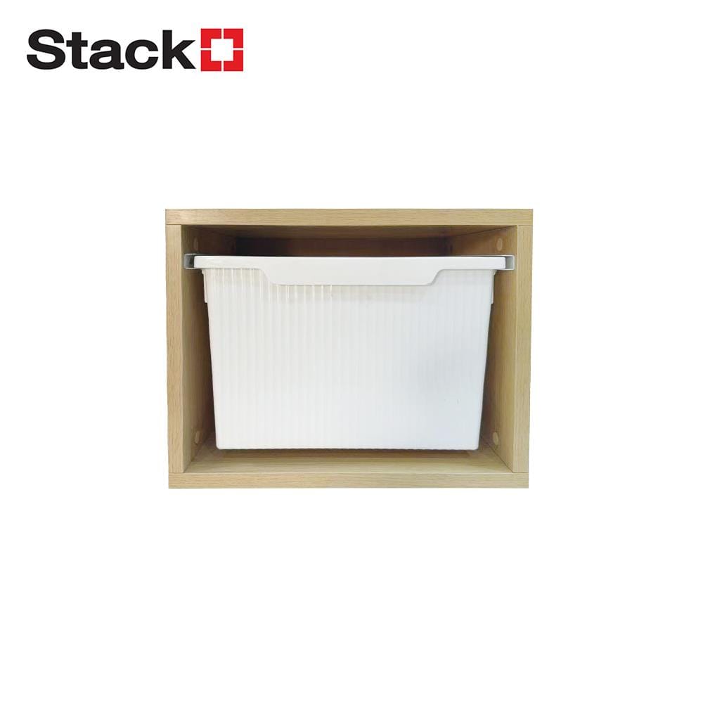 ชั้นติดผนัง 1 ลิ้นชัก STACKO MORU 40.8x29.3x31ซม. สีไลท์โอ๊ค