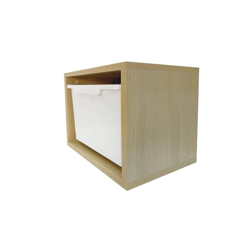 ชั้นติดผนัง 1 ลิ้นชัก STACKO MORU 40.8x29.3x31ซม. สีไลท์โอ๊ค