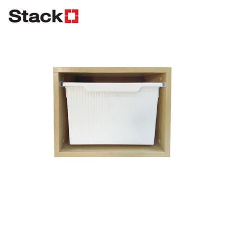 ชั้นติดผนัง 1 ลิ้นชัก STACKO MORU 40.8x29.3x31ซม. สีไลท์โอ๊ค_0