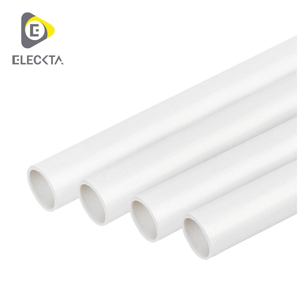 ท่อตรง UPVC ELECKTA 20 มม. 2.90 ม. สีขาว