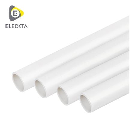 ท่อตรง UPVC ELECKTA 20 มม. 2.90 ม. สีขาว_0
