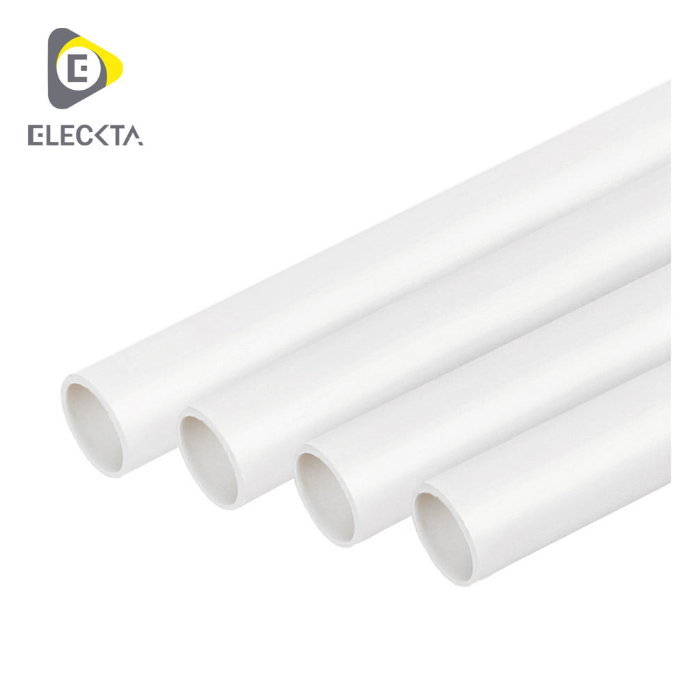 ท่อตรง UPVC ELECKTA 16 มม. 2.90 ม.(มาตรฐาน BS) สีขาว