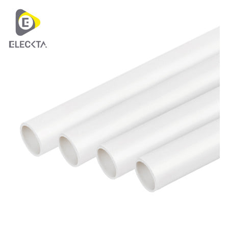 ท่อตรง UPVC ELECKTA 16 มม. 2.90 ม.(มาตรฐาน BS) สีขาว_0