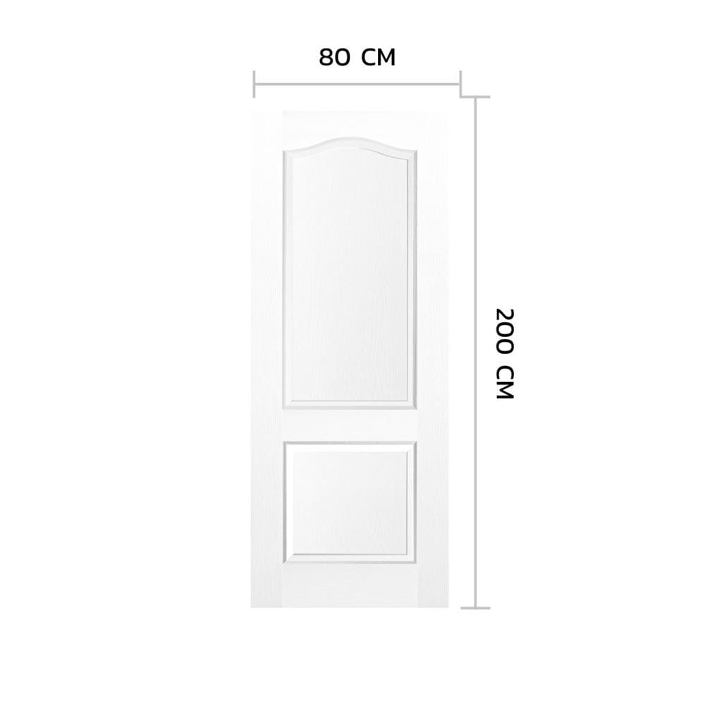 ประตูภายใน HDF ไม่เจาะลูกบิด METRO 202 ชัยพฤกษ์ 80x200 ซม. สีรองพื้น
