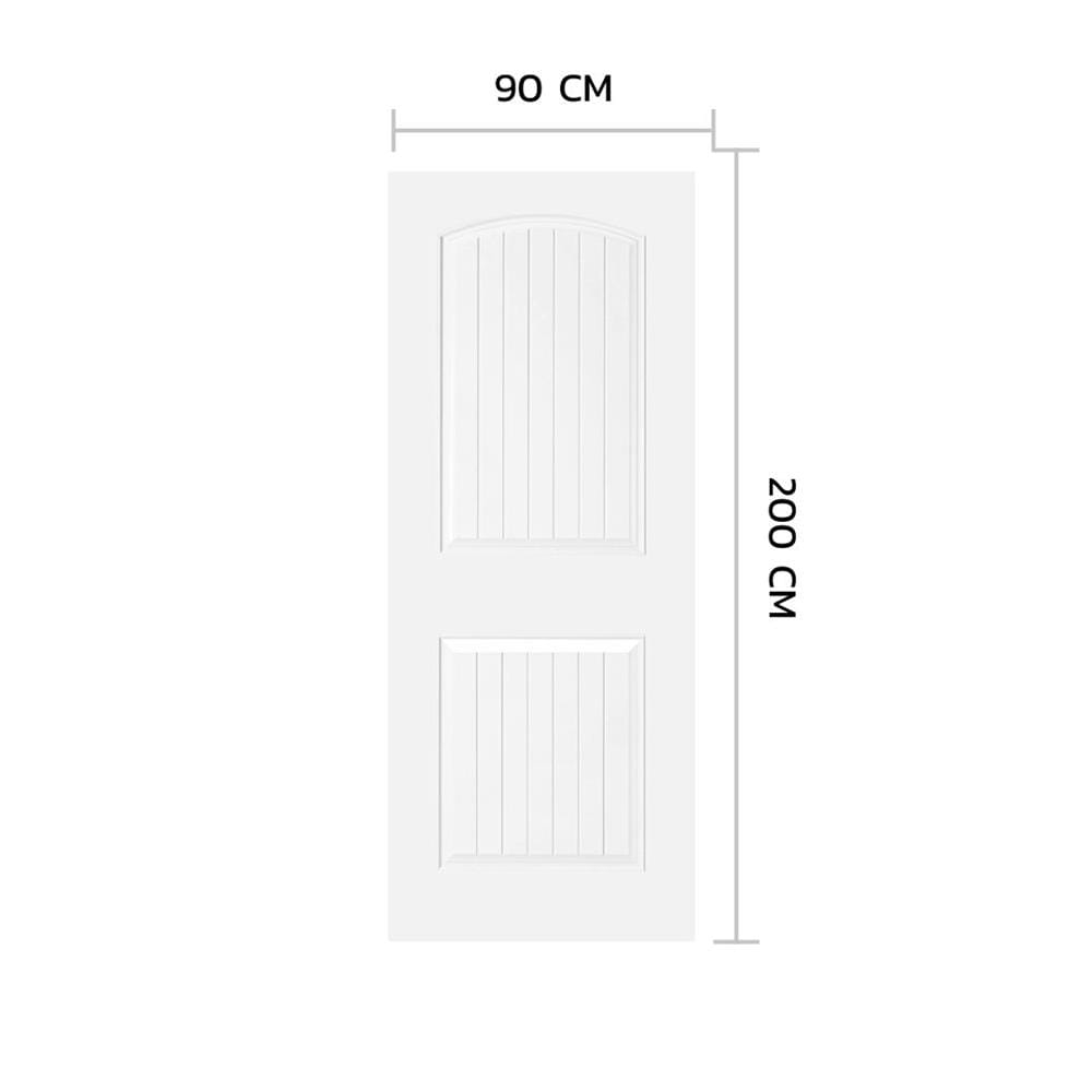 ประตูภายใน HDF ไม่เจาะลูกบิด METRO 204 สุพรรณิการ์ 90x200 ซม. สีรองพื้น