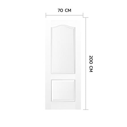 ประตูภายใน HDF ไม่เจาะลูกบิด METRO 202 ชัยพฤกษ์ 70x200 ซม. สีรองพื้น_2
