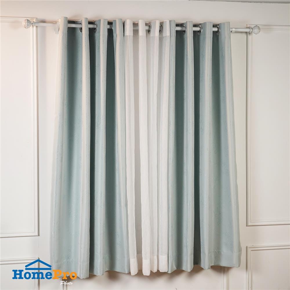ผ้าม่าน EYELET HOME LIVING STYLE FLORENCE UV 145X160 ซม. สีเขียว