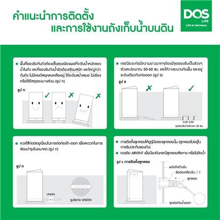 ถังเก็บน้ำ DOS WATER PAC NSN 2000 ลิตร+ปั๊ม SCALA3-45 580 วัตต์+เครื่องกรองน้ำใช้ DUPONT สีเทากราเซียร์_11