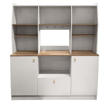 ตู้สูงบานผสม SB FURNITURE ROCKETS 19233049 160 ซม. สีขาว_0