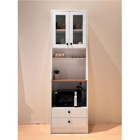 ตู้สูงบานผสม SB FURNITURE ROBUS 19236406 60 ซม. สีขาว_5