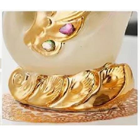 แจกันตกแต่งพร้อมกุหลาบสีแดง INTERY CT209E041_10 สีขาว/ทอง/แดง_2