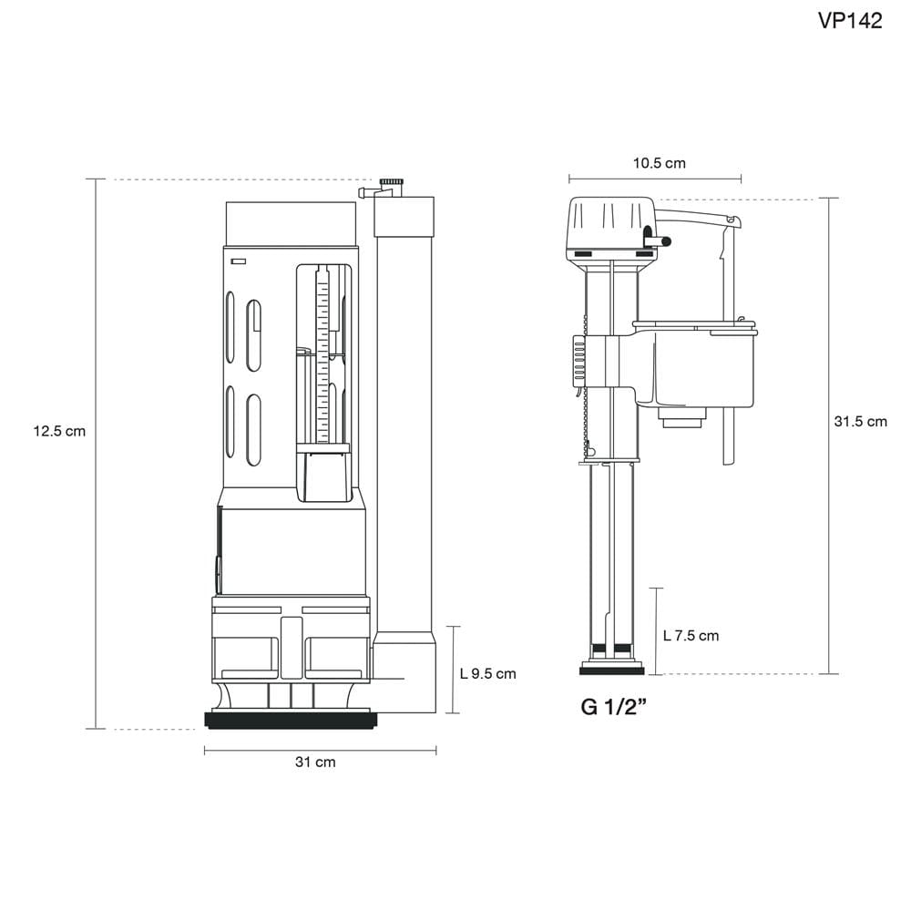 วาล์วครบชุด EXCEL EC-VP142