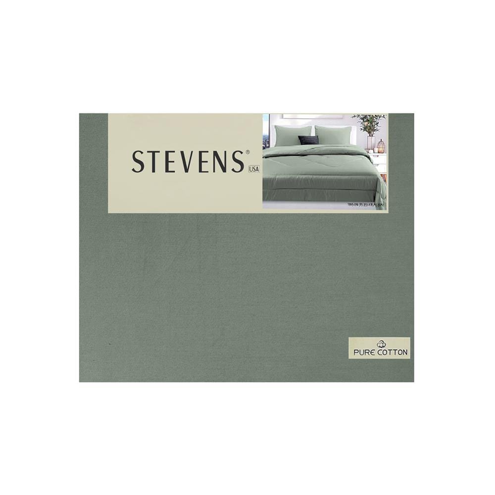 ชุดผ้าปูที่นอน 3.5 ฟุต (ชุด 3 ชิ้น) STEVENS PURE COTTON PZ02GN