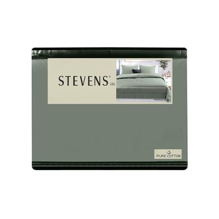 ชุดผ้าปูที่นอน 6 ฟุต (ชุด 6 ชิ้น) STEVENS PURE COTTON PZ02GN_4