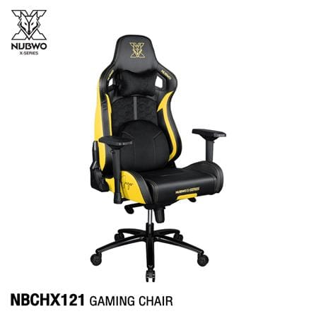 เก้าอี้เกมมิ่ง NUBWO NBCHX121 สีดำ/เหลือง_2