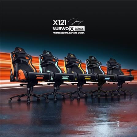 เก้าอี้เกมมิ่ง NUBWO NBCHX121 สีดำ/เหลือง_6