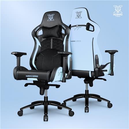 เก้าอี้เกมมิ่ง NUBWO NBCHX121 สีดำ/ฟ้า_4