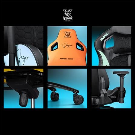 เก้าอี้เกมมิ่ง NUBWO NBCHX121 สีดำ/ฟ้า_5