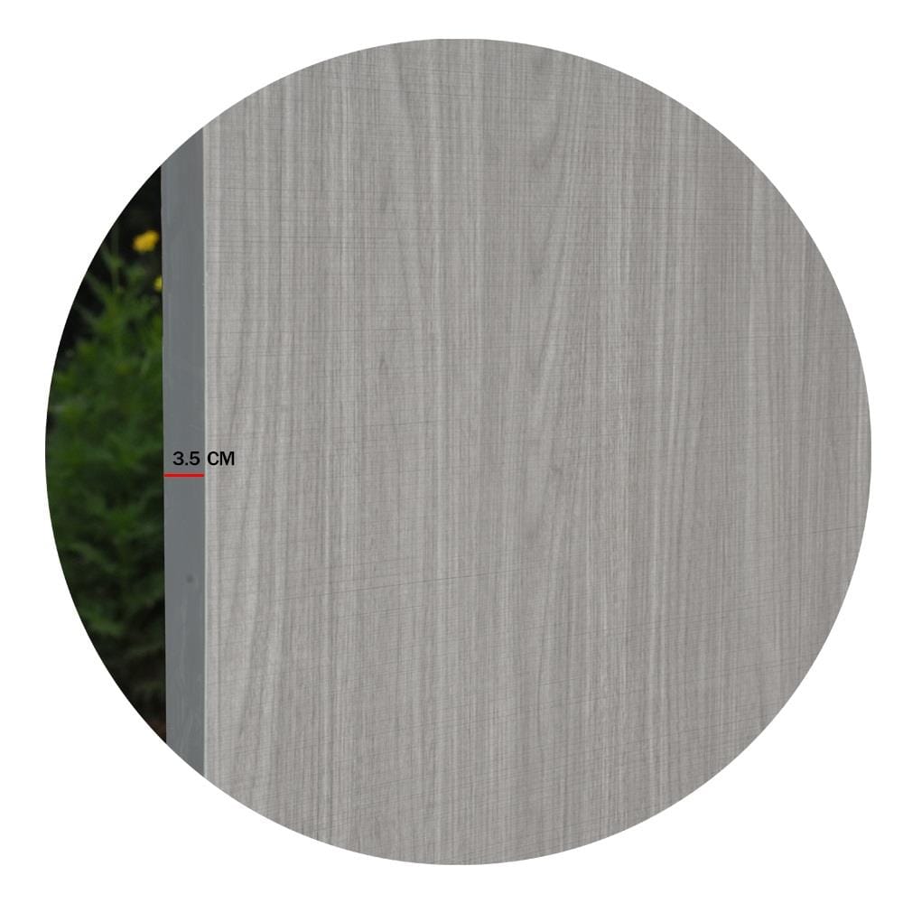 ประตูภายในเมลามีน ไม่เจาะลูกบิด METRO MD556 90x200 ซม. สี COMBI GREY