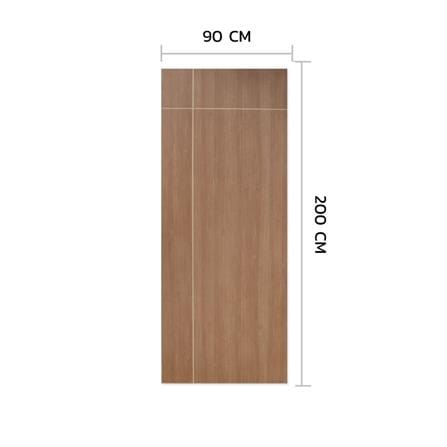 ประตูภายในเมลามีน ไม่เจาะลูกบิด METRO MD618 CAPPUCCINO 90x200 ซม. เซาะร่อง สีน้ำตาล_3