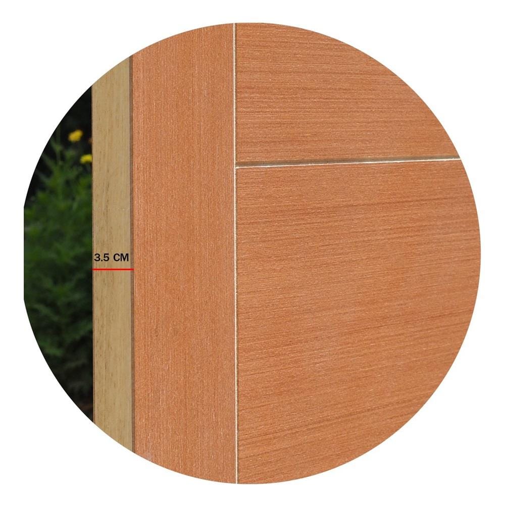 ประตูภายใน HDF ไม่เจาะลูกบิด METRO ROSE WOOD 02 VENEER 70x200 ซม. สีน้ำตาล
