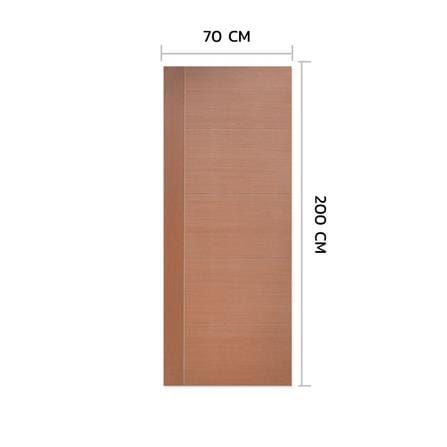 ประตูภายใน HDF ไม่เจาะลูกบิด METRO ROSE WOOD 02 VENEER 70x200 ซม. สีน้ำตาล_3