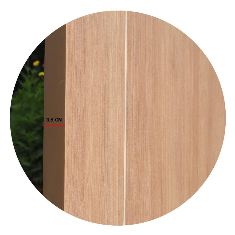 ประตูภายในเมลามีน ไม่เจาะลูกบิด METRO MD618 CAPPUCCINO 70x200 ซม. เซาะร่อง สีน้ำตาล