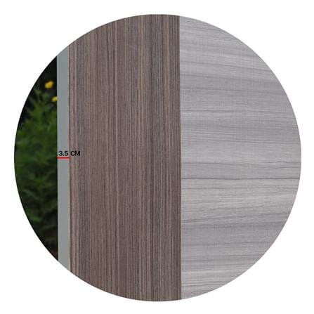 ประตูภายในเมลามีน ไม่เจาะลูกบิด METRO MD390 ATLANTA+MD520 ALTONA 70x200 ซม. สีเทา-โอ๊ค_4