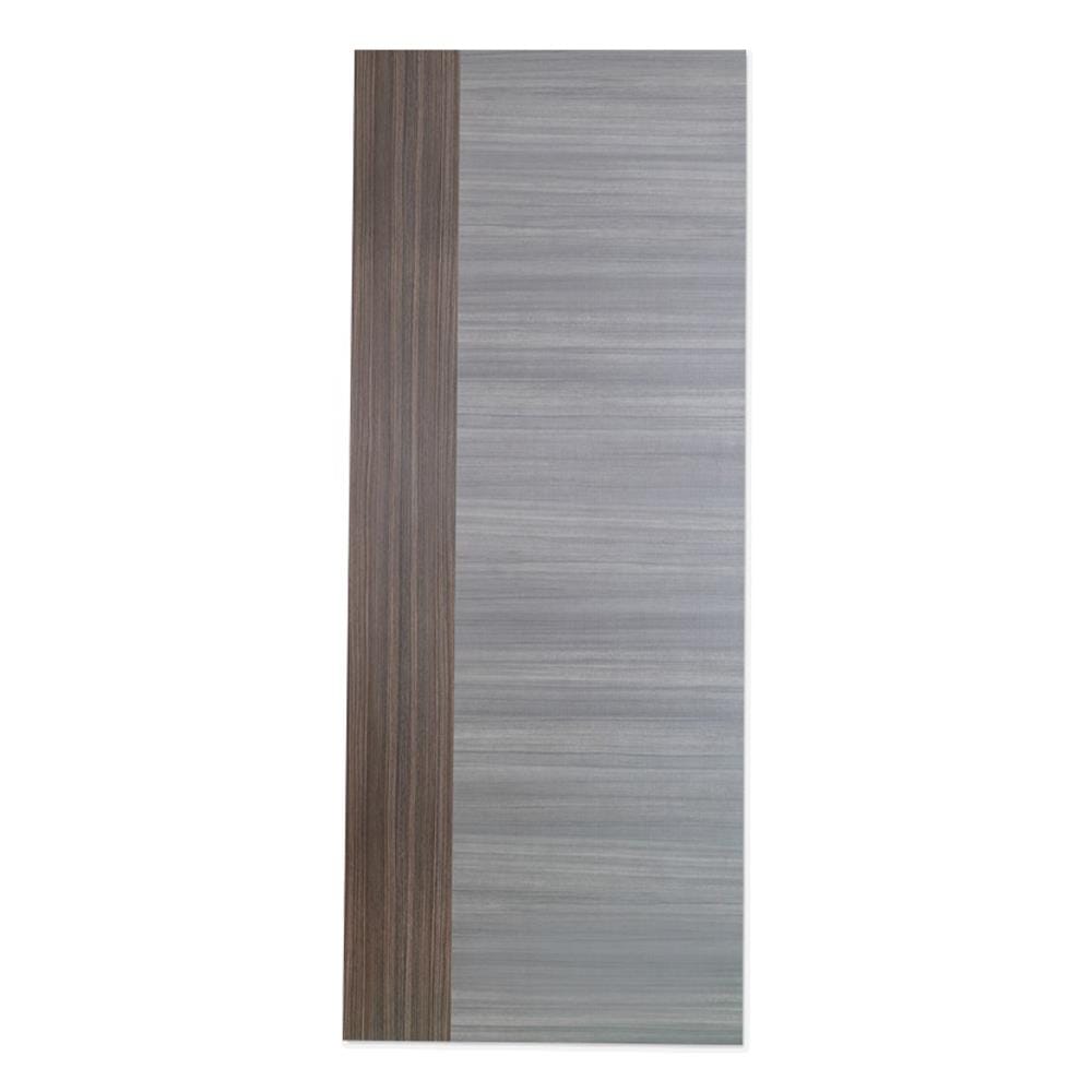 ประตูภายในเมลามีน ไม่เจาะลูกบิด METRO MD390 ATLANTA+MD520 ALTONA  90x200 ซม. สีเทา-โอ๊ค