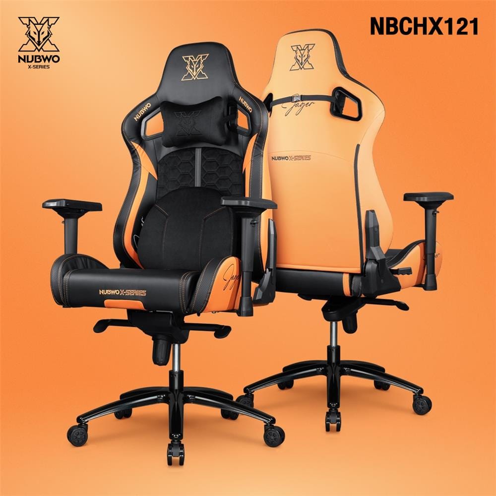 เก้าอี้เกมมิ่ง NUBWO NBCHX121 สีดำ/ส้ม