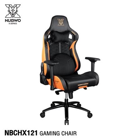 เก้าอี้เกมมิ่ง NUBWO NBCHX121 สีดำ/ส้ม_2