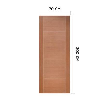 ประตูภายใน HDF ไม่เจาะลูกบิด METRO ROSE WOOD 03 VENEER 70x200 ซม. สีน้ำตาล_3