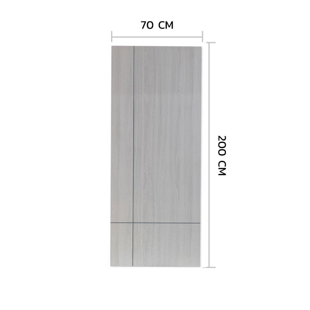ประตูภายในเมลามีน ไม่เจาะลูกบิด METRO MD431N 70x200 ซม. เซาะร่อง สีขาววอลนัท