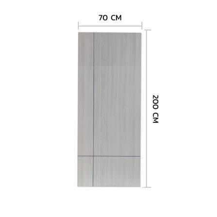 ประตูภายในเมลามีน ไม่เจาะลูกบิด METRO MD431N 70x200 ซม. เซาะร่อง สีขาววอลนัท_3