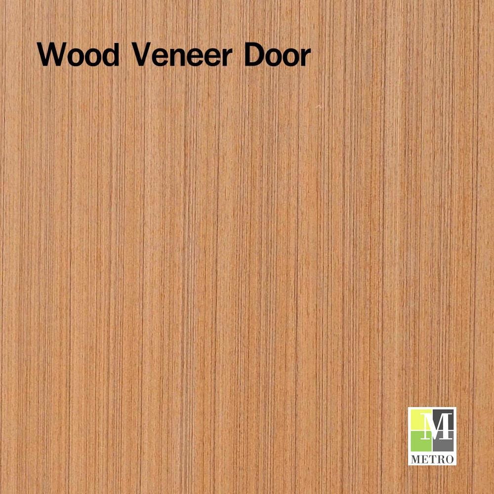 ประตูภายในไม้อัดสักอิตาลี METRO VENEER 70x200 ซม. สีน้ำตาล