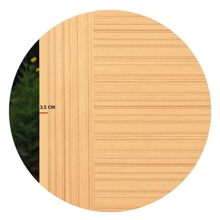 ประตูภายใน HDF ไม่เจาะลูกบิด METRO TEAK FANTASY 002 VENEER 70x200 ซม. สีน้ำตาล_4