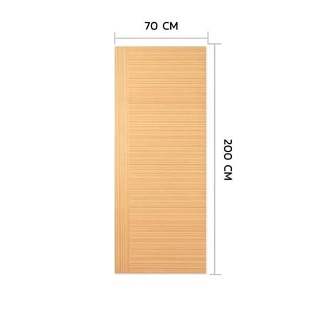 ประตูภายใน HDF ไม่เจาะลูกบิด METRO TEAK FANTASY 002 VENEER 70x200 ซม. สีน้ำตาล_3