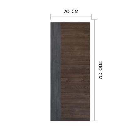 ประตูภายในเมลามีน ไม่เจาะลูกบิด METRO MD529 REAL+MD435 MARYLAND 70x200 ซม. สีเทา-โอ๊ค_3