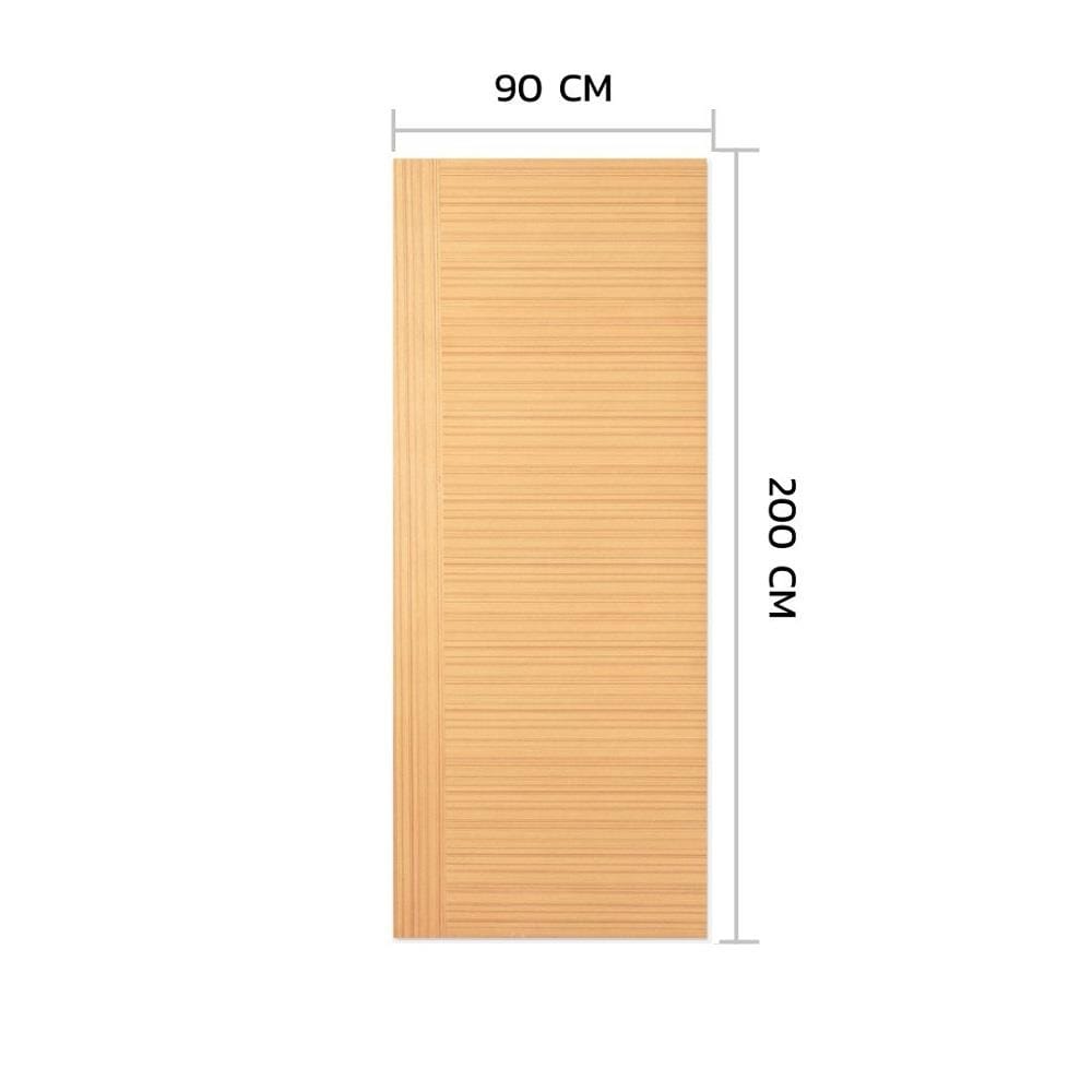 ประตูภายใน HDF ไม่เจาะลูกบิด METRO TEAK FANTASY 002 VENEER 90x200 ซม. สีน้ำตาล