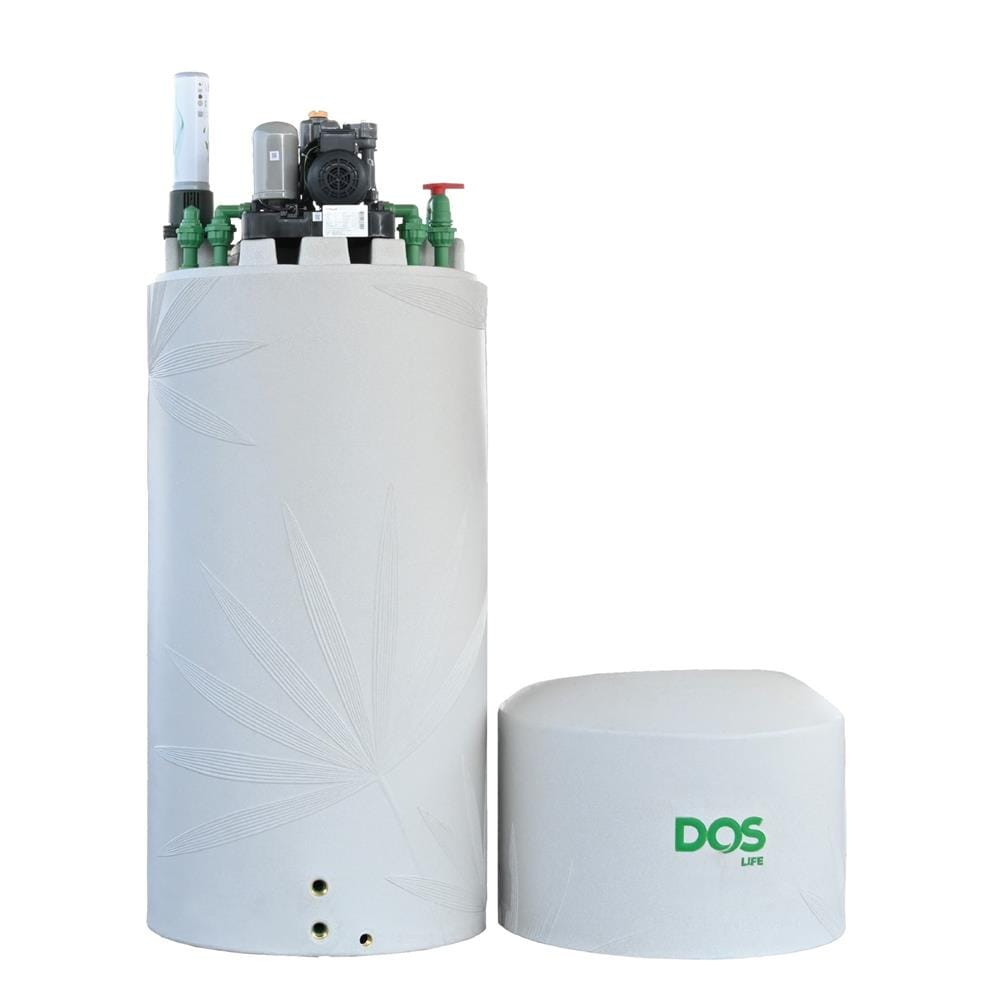 ถังเก็บน้ำ DOS WATER PAC NSN 700 ลิตร+ปั๊ม HITACHI WMPV750XX2 750 วัตต์+เครื่องกรองน้ำใช้ DUPONT สีเทากราเซียร์