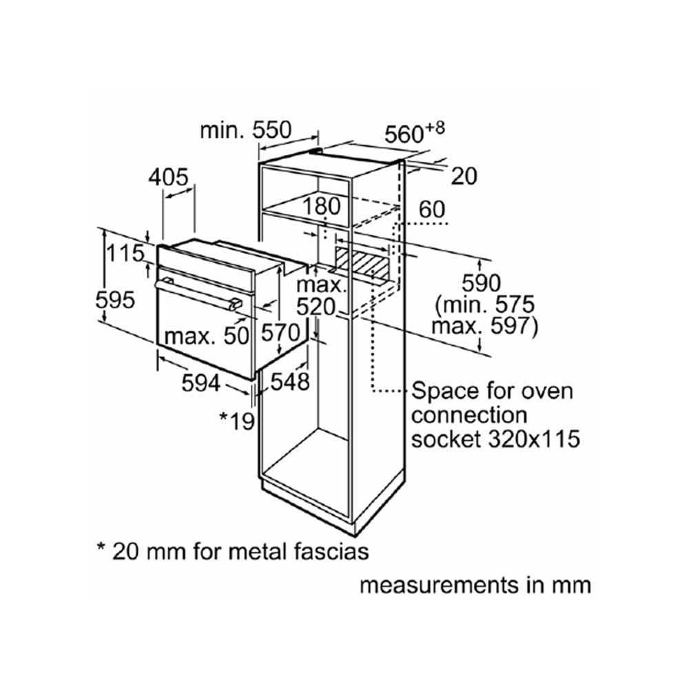 เตาอบฝัง BOSCH HBF011BA1T