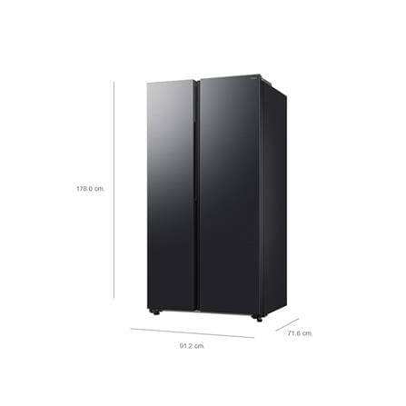 ตู้เย็น SIDE BY SIDE SAMSUNG RS70F65Q2FST 23.1 คิว อินเวอร์เตอร์ สีดำ_10